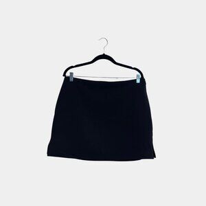 Express Black Fitted Skort – Size 14 | Stretch Mini Skirt with Shorts